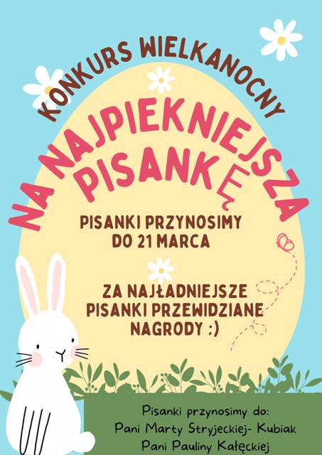 Plakat konkuru na najpiękniejszą pisankę