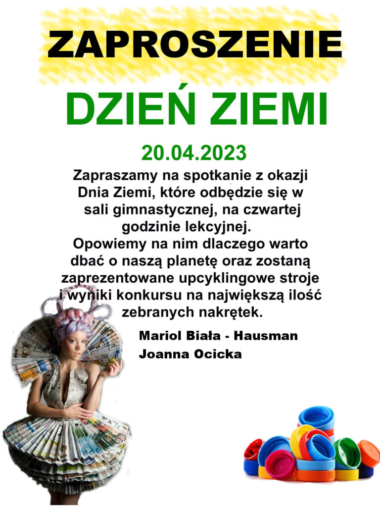 Dzień Ziemi - zaproszenie