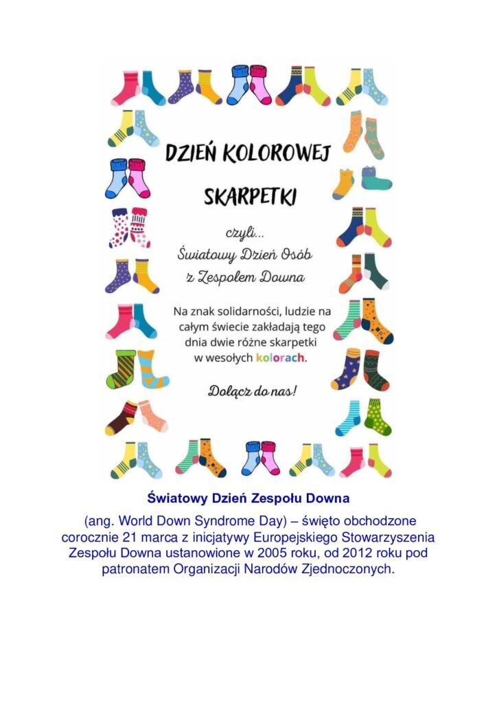 Życzenia z okazji Światowego Dnia Osób z Zespołem Downa
