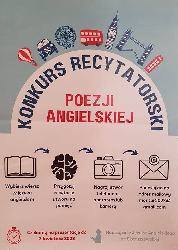 Konkurs Języka Angielskiego - plakat