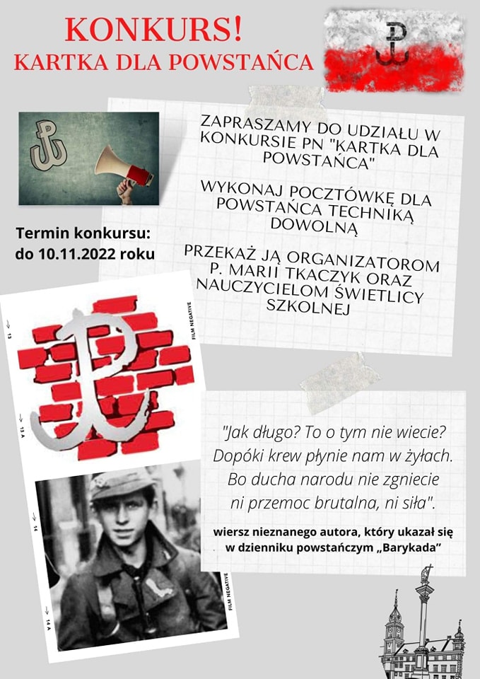 Konkurs "Kartka dla Powstańca" - plakat