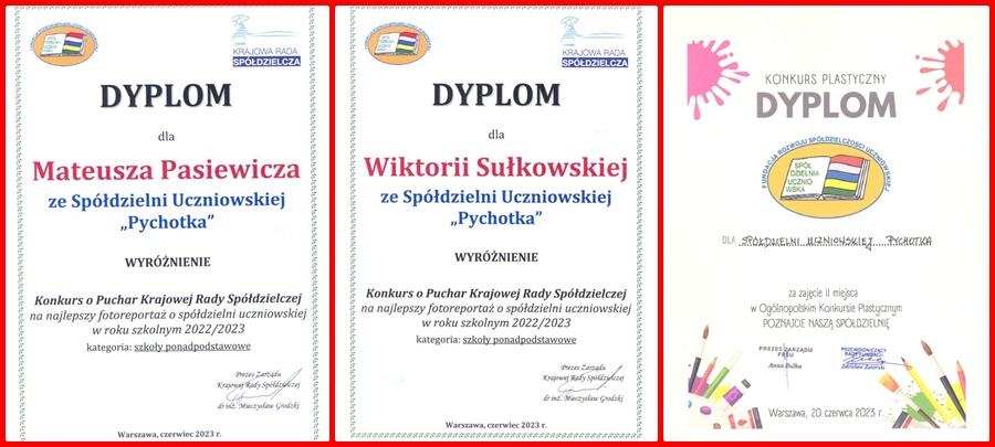 II miejsce w Ogólnopolskim Konkursie Plastycznym „Poznajcie naszą spółdzielnię”