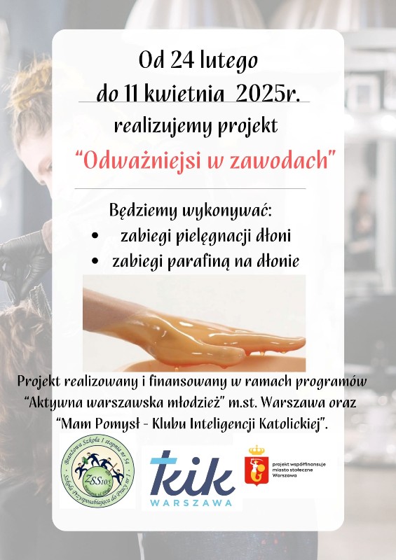 „Odważniejsi w zawodach” - plakat