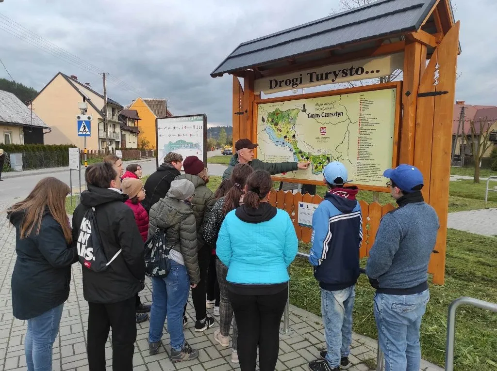 Wycieczka harcerska w Pieniny