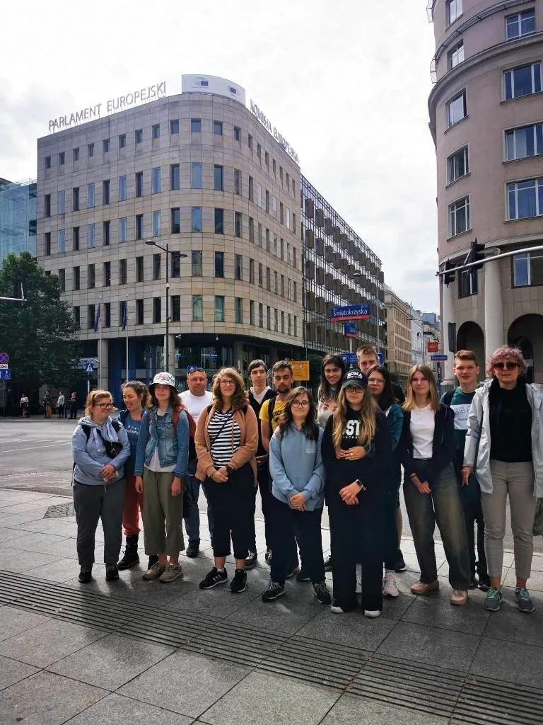 Uczniowie SB w Parlamencie Europejskim w Warszawie