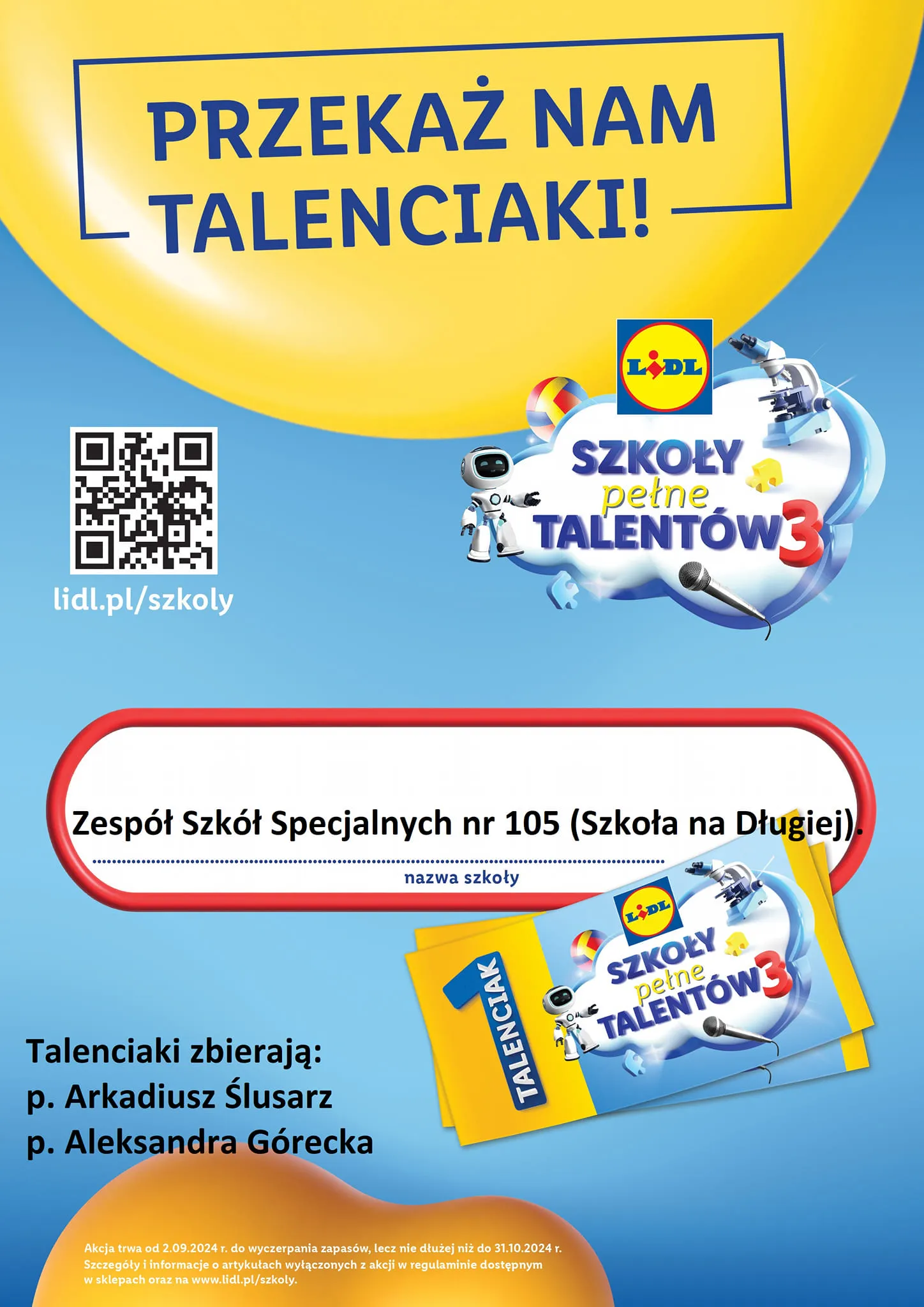 Szkoła Pełna Talentów - plakat