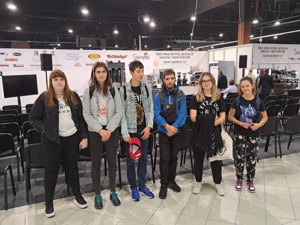 Uczniowie na Targach cukierniczych Expo w Nadarzynie