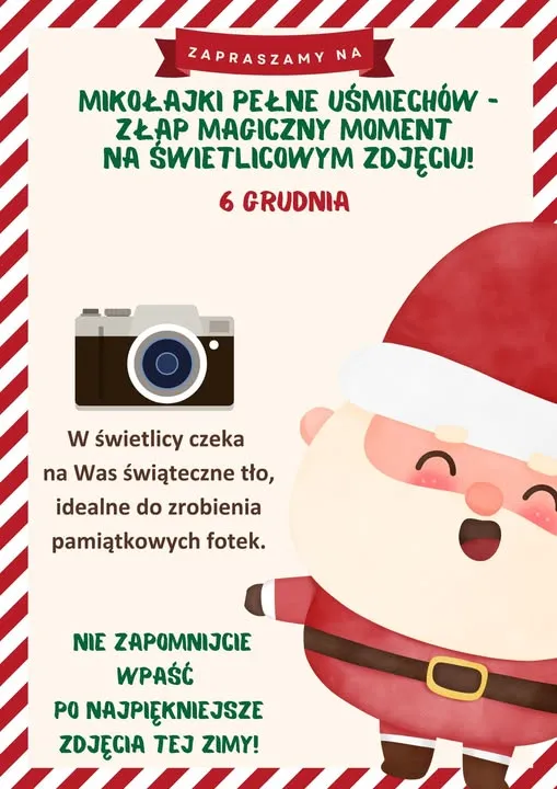 Mikołajki pełne uśmiechów - plakat