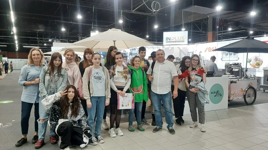 Uczniowie na Targach Cukierniczych