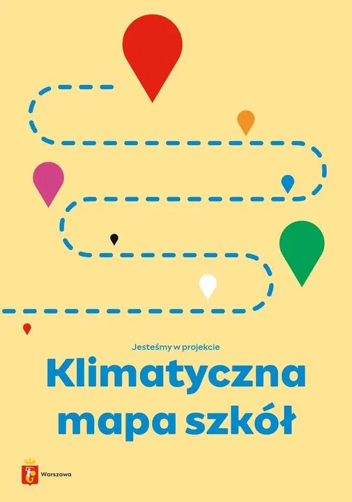 Klimatyczna mapa szkół - plakat
