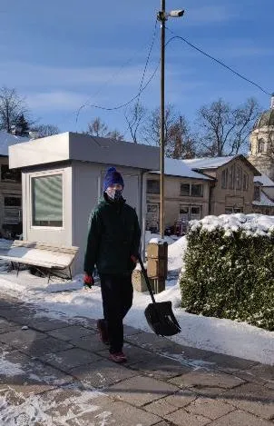 Uczniowie klas ogrodniczych